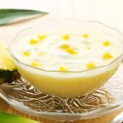 Frullato di ananas e yogurt