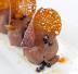 Mousse al cioccolato con cialda di pandoro