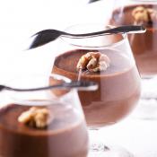 Mousse al cioccolato e noci