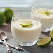 Panna cotta al lime