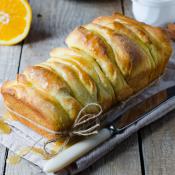 Plumcake glassato all'arancia