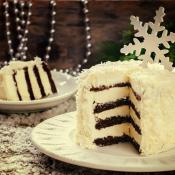 Torta al cioccolato e crema al cocco