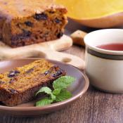 Torta alla zucca e uvetta
