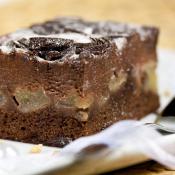Torta cioccolato e pere