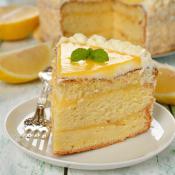 Torta con crema al limone