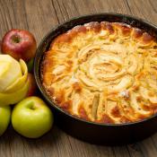 Torta di mele a raggi