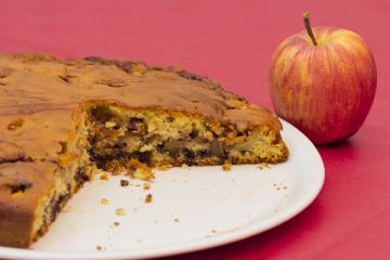 Torta al cioccolato e mele