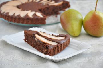 Torta cacao e pere
