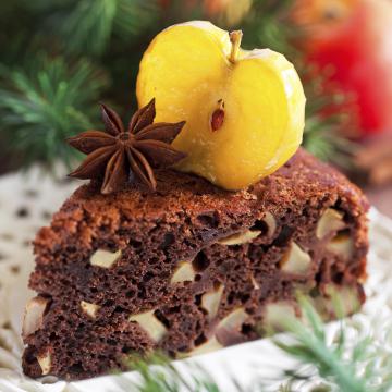Torta mele e cioccolato