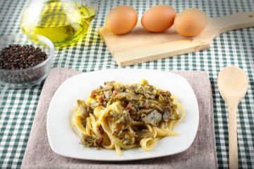 Carbonara di carciofi