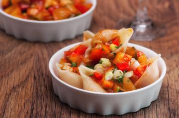 Conchiglie ripiene di verdure