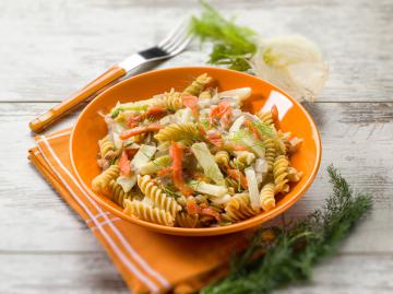 Fusilli al salmone affumicato e finocchi