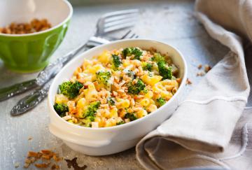 Gomiti rigati al forno con broccoli