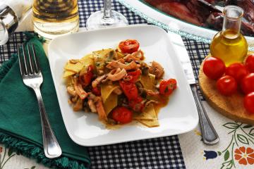 Maltagliati al ragù di pesce