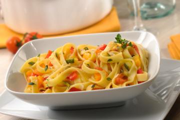 Pasta con peperoni