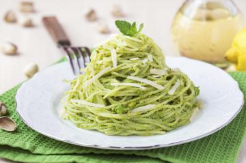 Pasta con pesto di pistacchi