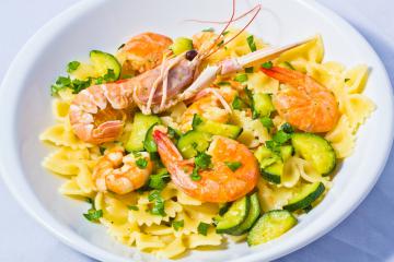 Pasta gamberetti e zucchine