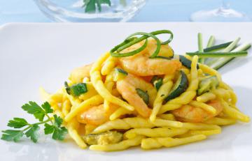Pasta gamberi e zucchine