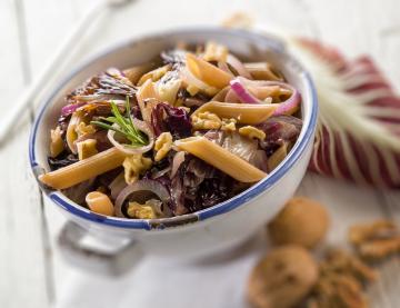 Pasta radicchio e noci