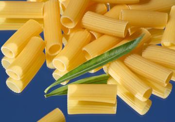 Rigatoni in giallo