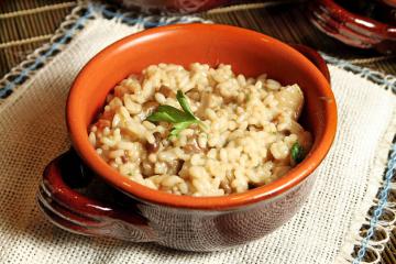 Risotto ai funghi champignon