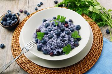 Risotto ai mirtilli