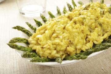 Risotto asparagi e zafferano