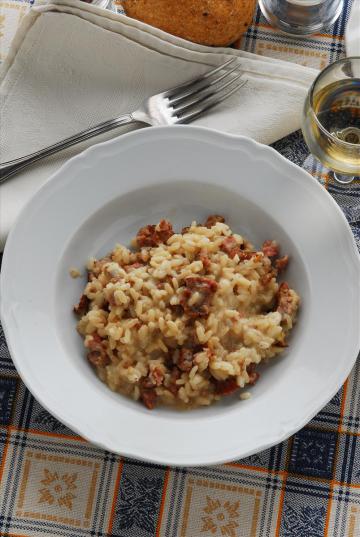 Risotto con salsiccia