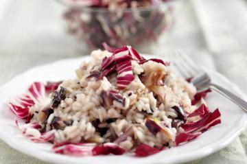 Risotto radicchio e salsiccia