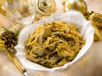 Spaghetti con carciofi