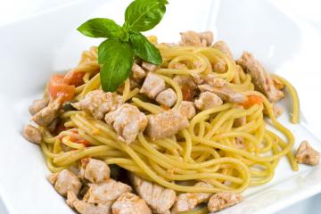 Spaghetti con pesce spada