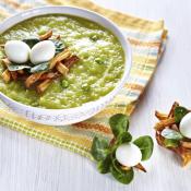 Crema di spinaci e piselli