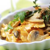 Farfalle panna e funghi