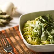 Fettuccine con asparagi