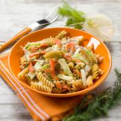 Fusilli al salmone affumicato e finocchi