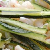 Fusilli zucchine e gamberetti