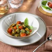 Gnocchi verdi al sugo di pomodori