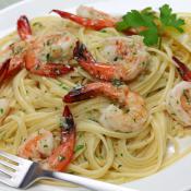 Linguine con mazzancolle