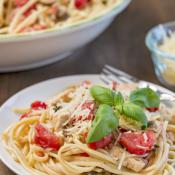 Linguine con pesce spada