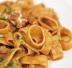 Paccheri con rana pescatrice