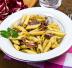 Pasta con radicchio e pancetta