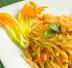 Pasta fiori di zucca e gamberetti