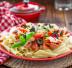 Pasta fredda con olive e pomodorini