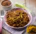 Riso rosso con curry e porri