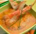 Zuppa di ceci e gamberi