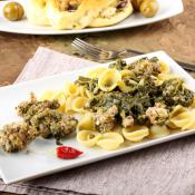 Orecchiette broccoli e salsiccia