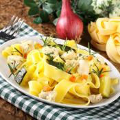Pappardelle zucchine e spada