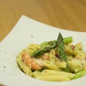 Pasta asparagi e gamberetti