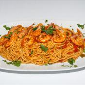 Pasta con gamberetti