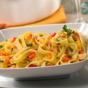 Pasta con peperoni